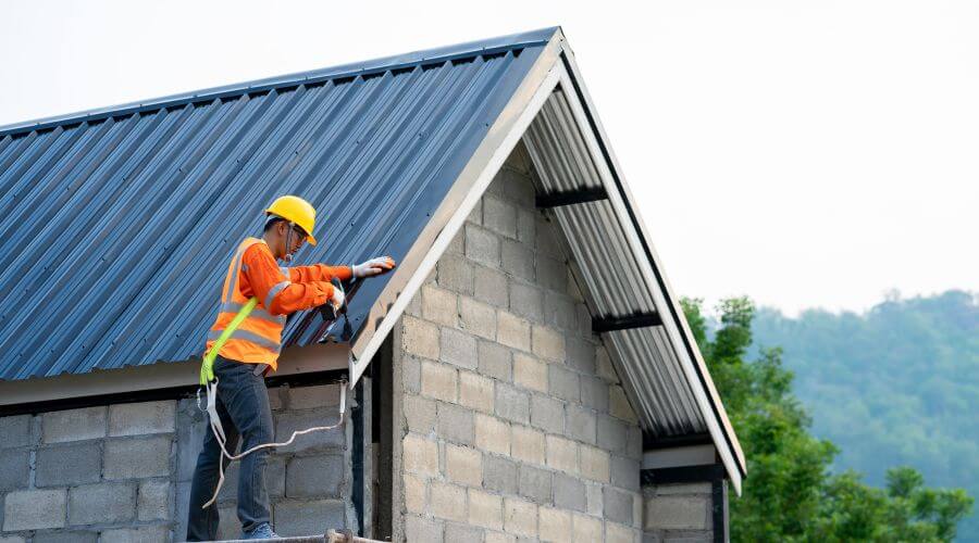 Professional metal roof installation in Kyle, SD